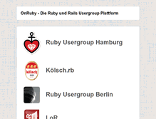 Tablet Screenshot of onruby.de